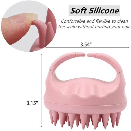 Cepillo masajeador de silicona para cuero cabelludo - imagen 2