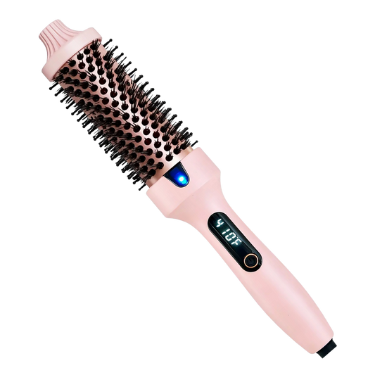 Cepillo secador 3 en 1 rosa para secar, alisar y dar volumen color Rosa