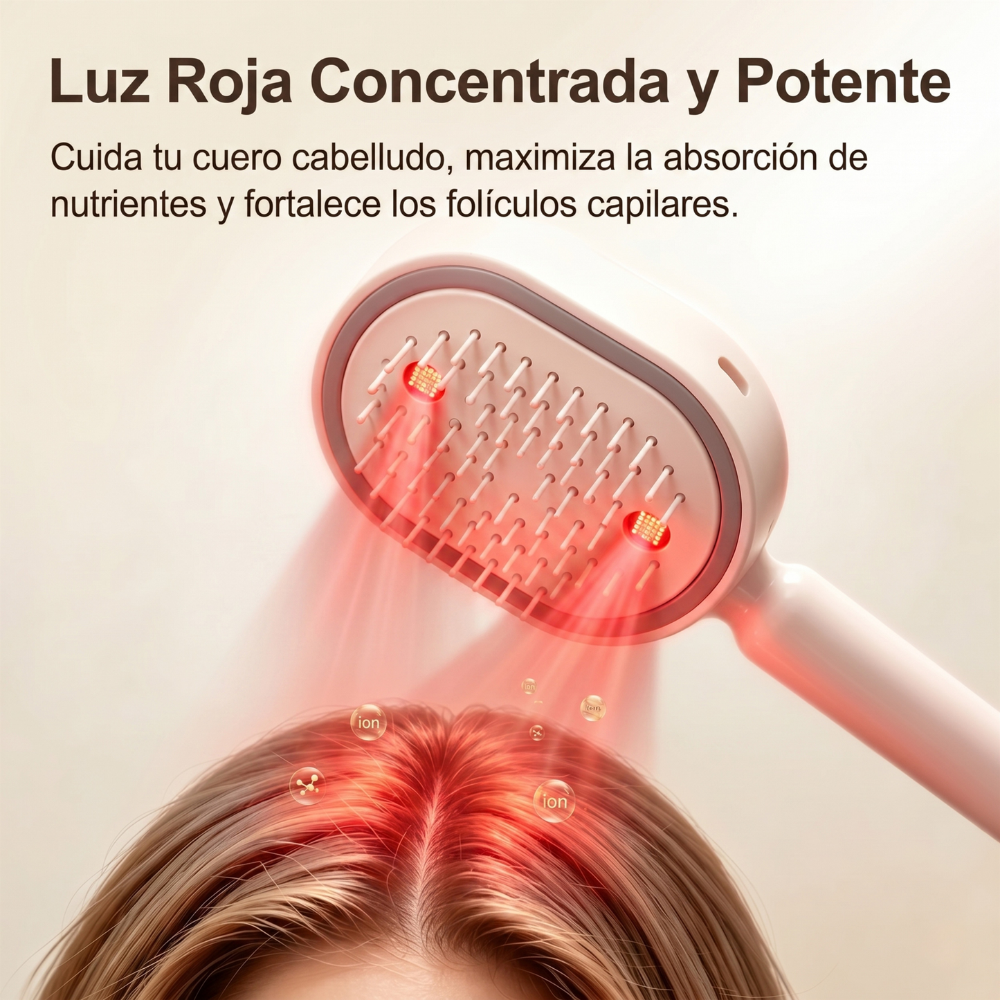 Cepillo de vapor anti-frizz con aromaterapia para cabello - imagen 7