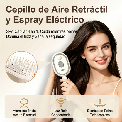 Cepillo de vapor anti-frizz con aromaterapia para cabello - imagen 5