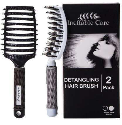 Set de cepillos desenredantes anti-frizz para rutina diaria de cabello - imagen 2