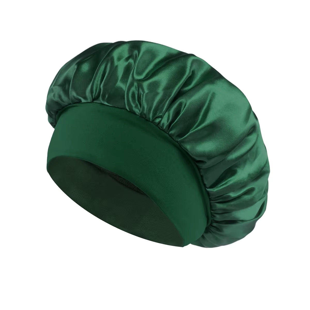 Gorro de satén para dormir y proteger el cabello del frizz color Azul Rey