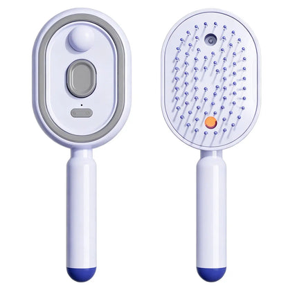 Cepillo de vapor anti-frizz con aromaterapia para cabello color Morado