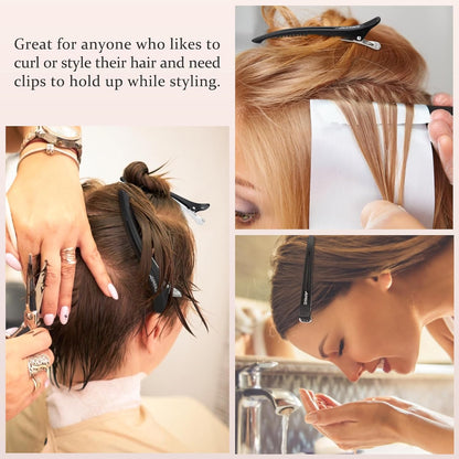 Clips profesionales antideslizantes pack de 6 para separar el cabello - imagen 6