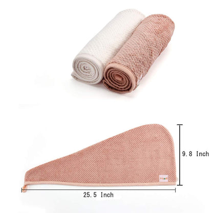 Toalla de microfibra para cabello pack de 2 para secado suave - imagen 7